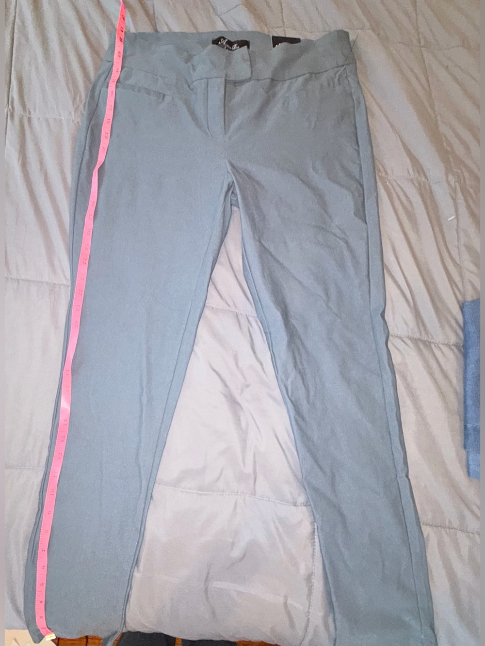Alexa Rae Gray Stretch Straight Leg Dress Pants Size 14 NWT - Picture 2 of 7